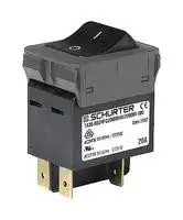 3-128-215: Circuit Breaker, 2 Pole, 20 A, 60 VDC, TA36 Rocker Series, Panel Mount