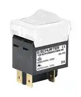 3-128-219: Circuit Breaker, 2 Pole, 10 A, 60 VDC, TA36 Rocker Series, Panel Mount