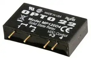 MP120D4: Solid State Relay, 4 A, 140 VAC, PCB, Through Hole, Zero Crossing