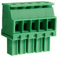 CTBP92VD/5R: Pluggable Terminal Block, Reversed, 3.5 mm, 5 Ways, Screw