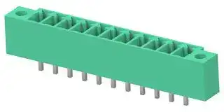 1-2842508-1: Terminal Block, 1Row, Green, w/ Flange, Header, 3.81 mm, 11 Ways, 8 A, 300 V, Through Hole Vertical