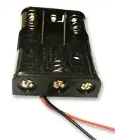 2480: Battery Holder, AAA x 3, Wire Leads