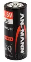 5015453: Battery, Single Cell, 1.5 V, N, Alkaline, 940 mAh, Raised Positive and Flat Negative, 1