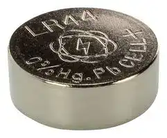 5015303.: Battery, Button Cell, Single Cell, 1.5 V, LR44, Alkaline, 145 mAh, Pressure Contact, 1