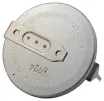 CR-2032/HEN: Battery, 3 V, 2032, Lithium Manganese Dioxide, 220 mAh, PCB Pins, 1