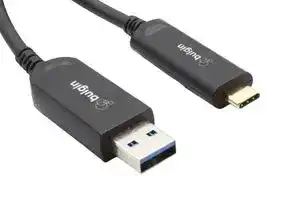 AOUS4/005: USB Cable, Up to 10Gbps, Type A Plug to Type C Plug, 5 m, 16.4 ft, USB 3.2, Black