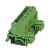 1788004: DIN Rail Mount Terminal Block, 10 Ways, 24 AWG, 12 AWG, 2.5 mm², Screw, 12 A
