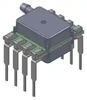 ELVH-005D-HRND-C-PSA5: Pressure Sensor, 5 psi, SPI, Differential, 5 VDC, Single Radial Barbed