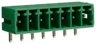 CTBP93HD/7: Terminal Block, Closed Ended, Header, 3.5 mm, 7 Ways, Through Hole Right Angle