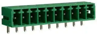 CTBP93HD/10: Terminal Block, Closed Ended, Header, 3.5 mm, 10 Ways, Through Hole Right Angle