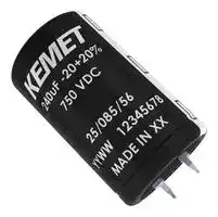ALV70F131DF750 — Electrolytic Capacitor, 130 µF, 750 V, ± 20%, Snap-In, 2000 hours @ 85°C