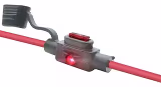 MP016318: Fuse Holder, with Cap, Low Profile, In Line, 20A, Wire Leads, IP67