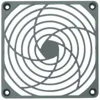 MC32662: Fan Finger Guard, Plastic, Axial Fans, 104.8 mm, Black