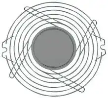 MC32679: Fan Finger Guard, Steel - Wire Form, 162mm Axial Fans
