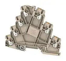 2434340000: DIN Rail Mount Terminal Block, 7 Ways, 28 AWG, 12 AWG, 2.5 mm², Push In, 22 A