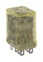 RH2B-ULDC12V: Power Relay, DPDT, 12 VDC, 10 A, RH Series, Socket, Non Latching