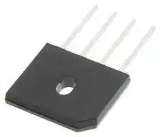 GBU4B: BRIDGE RECTIFIER, SINGLE PHASE, 4A, 100V THOUGH HOLE