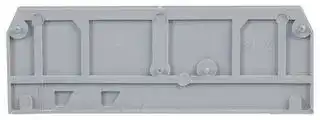 280-314: End / Intermediate Plate, for Use with Wago Rail Mounted Terminal Blocks, Grey