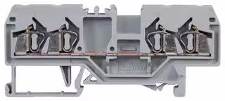280-833: DIN Rail Mount Terminal Block, 4 Ways, 28 AWG, 12 AWG, 2.5 mm², Clamp, 20 A