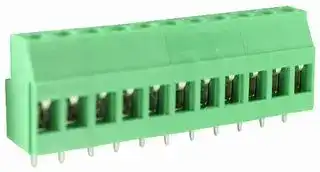 CTB0700/11: Standard Terminal Block, 11 Contacts, 5 mm, Terminal Block, PCB, PCB Mount, 12 AWG