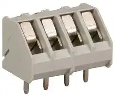CTB3000/4: Standard Terminal Block, CTB3000, 4 Contacts, 5 mm, Terminal Block, PCB, PCB Mount, 14 AWG