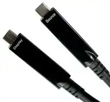 AOCUSB3C-705: USB Cable, Type C Plug to Type C Plug, 5 m, 16.4 ft, USB 3.1, Black