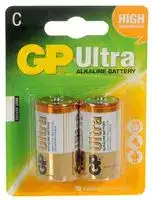 GP14AU-C2: Battery, Super, Pack of 2, 1.5 V, C, Alkaline, Raised Positive and Flat Negative, 2