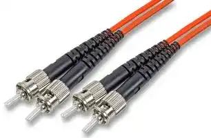 PS11090: 1m ST-ST OM1 62.5/125µm Multimode Fibre Optic Patch Lead