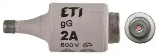 2312401: Fuse, Industrial / Power, 2 A, 500 V, 400 V, 22mm x 50mm, 0.87" x 1.97"