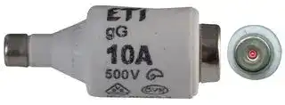 2312404: Fuse, Industrial / Power, MP Bottle D Series, 10 A, 500 VAC, 400 VDC, 22mm x 50mm, 0.87" x 1.97"