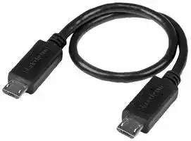UUUSBOTG8IN: USB Cable, USB OTG Cable, Micro USB to Micro USB, M/M, 8in