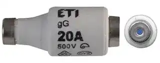 2312406: Fuse, Industrial / Power, MP Bottle D Series, 20 A, 500 V, 400 V, 22mm x 50mm, 0.87" x 1.97"