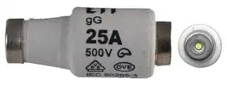 2312407: Fuse, Industrial / Power, MP Bottle D Series, 25 A, 500 V, 400 V, 22mm x 50mm, 0.87" x 1.97"