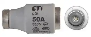 2313402: Fuse, Industrial / Power, 50 A, 500 VAC, 400 VDC, 27mm x 50mm, 1.06" x 1.97"