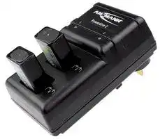1001-0063-UK: Battery Charger, Twin, 9 V, PP3, Powerline 2 Series