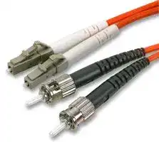 PS11110: 1m LC-ST OM1 62.5/125µm Multimode Fibre Optic Patch Lead