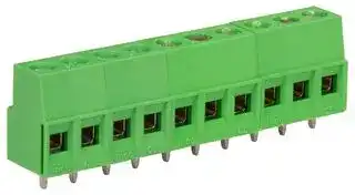 CTB0108/10: Standard Terminal Block, CTB0108, 10 Contacts, 5.08 mm, Terminal Block, PCB, PCB Mount, 12 AWG