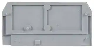 280-308: End / Intermediate Plate, for Use with Rail Mounted Terminal Blocks, Grey