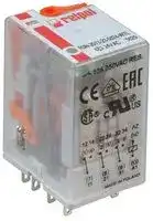 R3N-2013-23-5024-WTL: Power Relay, 3PCO, 24 VAC, 10 A, R3N Series, DIN Rail, AC