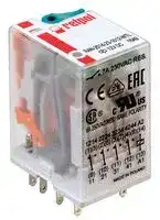 R4N-2014-23-1012-WTL: Power Relay, 4PCO, 12 VDC, 7 A, R4N Series, DIN Rail, DC