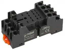 GS4-BLACK: 14-PIN INDUSTRIAL RELAY BASE, BLACK