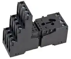 GZM4-BLACK: 14-PIN INDUSTRIAL RELAY BASE, BLACK