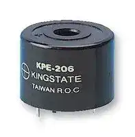 KPEG-206: Transducer, Piezo, Buzzer, Buzzer, Continuous, 3 V, 20 V, 15 mA, 85 dB