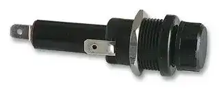FX0416: Fuseholder, Panel Mount, 250V, 13A, 6.3 x 25mm, 4.8 Series Tabs, Screw Cap, Hand Release, PC2