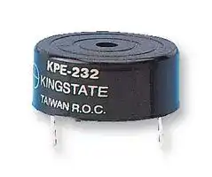 KPEG232: Transducer, Piezo, Alarm, Buzzer, Continuous, 3 V, 20 V, 13 mA, 75 dB