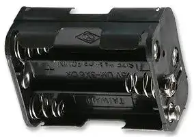 BT00837: Battery Holder, AA x 6, Panel Mount