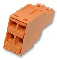 BLZF 3.5/4: Pluggable Terminal Block, 3.5 mm, 4 Ways, 22AWG to 14AWG, 1.5 mm², Tension Clamp, 10 A