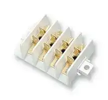 2001/3/CG/3: DIN Rail Mount Terminal Block, 6 Ways, 16 A