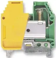 ERPE2.5/4: DIN Rail Mount Terminal Block, 2 Ways, 26 AWG, 12 AWG, 0.5 mm², Screw