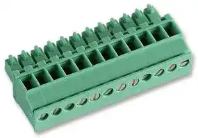 1863259: Pluggable Terminal Block, 3.5 mm, 12 Ways, 28 AWG, 16 AWG, 1.5 mm², Screw